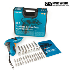 PWR Work Cordless Screwdriver with Accessories