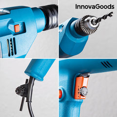 InnovaGoods Percussion Drill & Screwdriver 500W