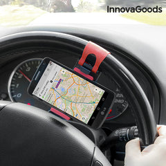 InnovaGoods Mobile Holder for Steering Wheels