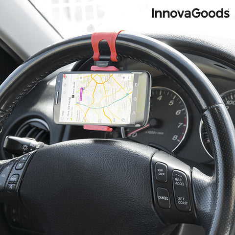 InnovaGoods Mobile Holder for Steering Wheels