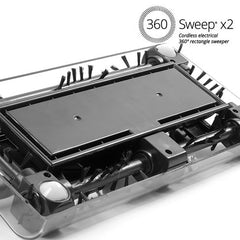 Rectangular electric sweeper Omnidomo 360 Sweep 7,2 V Black